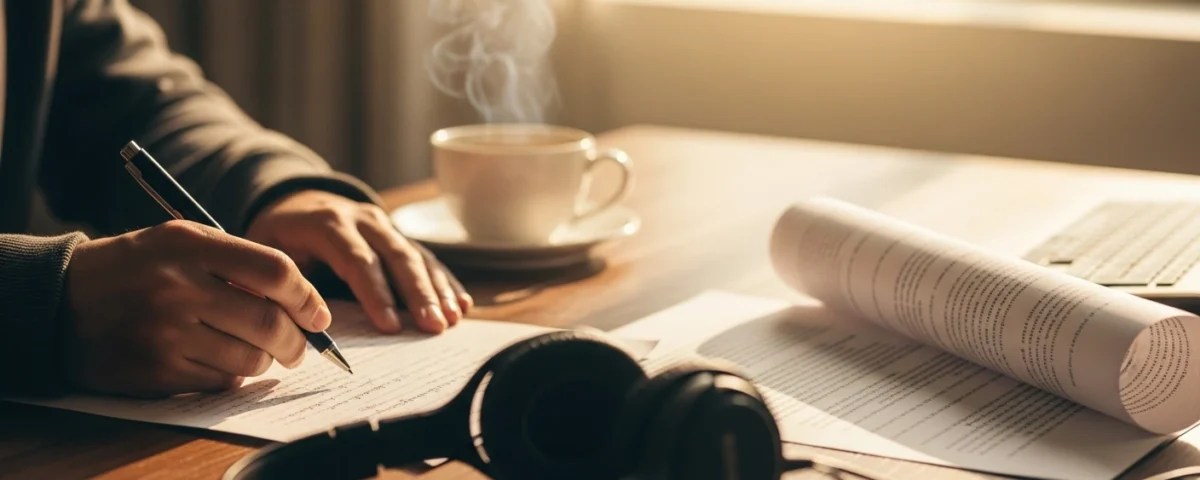 Voice over script writing tips hero — voice over insight