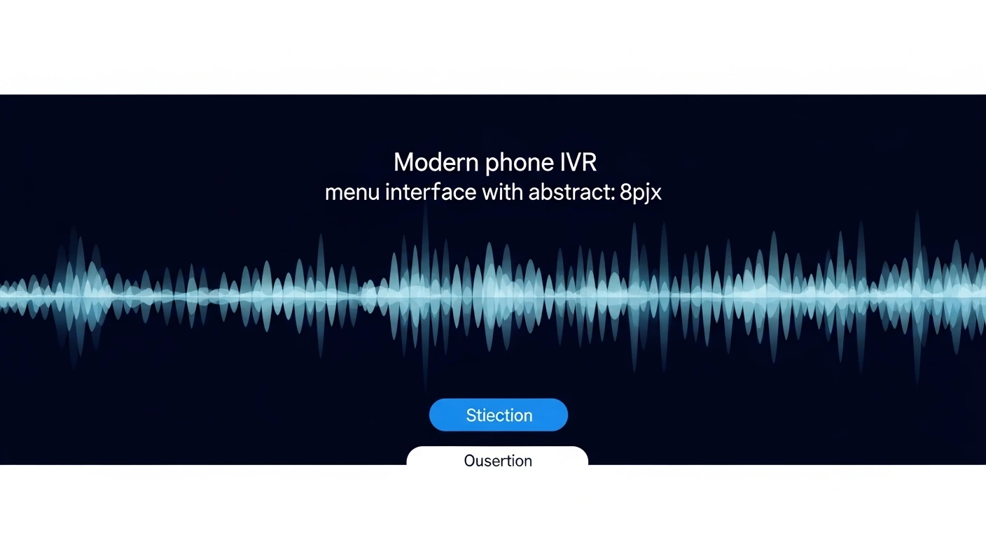Smartphone IVR menu interface with abstract sound waves Smartphone IVR menu interface with abstract sound waves